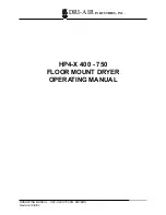 Dri-Air Industries HP4-X 400 - 750 Operating Manual предпросмотр