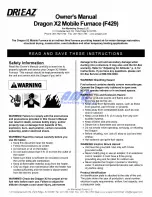 Dri-Eaz Dragon X2 F429 Owner'S Manual preview