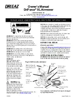 Preview for 1 page of Dri-Eaz DriForce XL Owner'S Manual