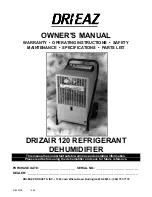 Dri-Eaz DRIZAIR 120 Owner'S Manual preview