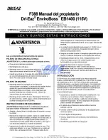 Предварительный просмотр 5 страницы Dri-Eaz EnviroBoss 1400 Owner'S Manual