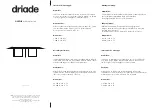 Preview for 1 page of driade Park Associati GAZELLE Assembly Instructions