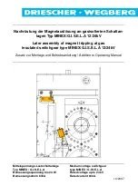 DRIESCHER-WEGBERG MINEX/G.I.S.E.L.A Addition To Operating Manual предпросмотр