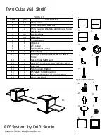 Preview for 2 page of Drift Studio Riff System Assembly Instructions Manual