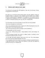 Preview for 3 page of Drija AMERICA 90 GAS User Manual