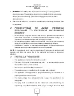 Preview for 5 page of Drija Florencia 25 L User Manual