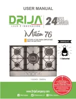 Preview for 1 page of Drija MILAN 76 User Manual