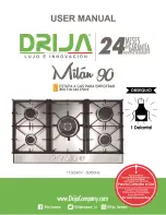 Drija Milan 90 User Manual preview