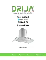 Drija PRISMA 76 Professionale User Manual preview