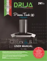 Drija PRISMA ISLA TOUCH 90 User Manual preview