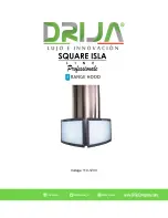 Drija Square Isla Professionale Series User Manual preview