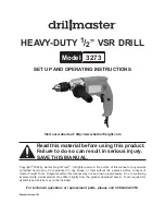 Drill Master 3273 Set Up And Operating Instructions Manual preview