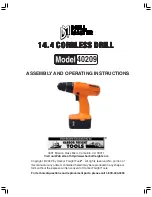 Drill Master 40209 Assembly And Operating Instructions Manual preview