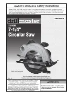 Preview for 1 page of Drill Master 69079 Owner'S Manual