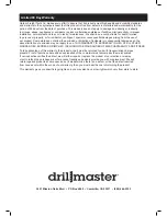 Предварительный просмотр 20 страницы Drill Master 69645 Owner'S Manual & Safety Instructions