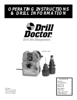 Drill Master 750SP Operating Instructions Manual предпросмотр