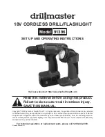 Drill Master 91396 Set Up And Operating Instructions Manual preview