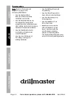 Предварительный просмотр 10 страницы Drill Master 97626 Owner'S Manual & Safety Instructions