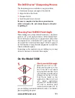 Предварительный просмотр 13 страницы Drill Master Drill Doctor 500X User Manual