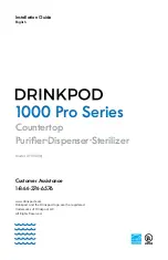 Предварительный просмотр 1 страницы Drinkpod 1000 Pro Series Installation Manual