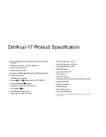 Preview for 3 page of DrinKup DrinKup-17 User Manual