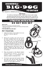 Preview for 2 page of Drinkwell Big-Dog Operating Instructions Manual