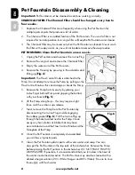 Preview for 8 page of Drinkwell FCB-REKA Operating Manual