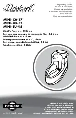 Preview for 1 page of Drinkwell MINI-CA-17 Operating Manual