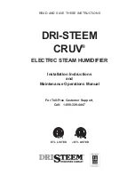 DriSteem CRUV Installation Instructions And Maintenance Operations Manual preview