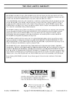 Preview for 20 page of DriSteem CRUV Installation Instructions And Maintenance Operations Manual