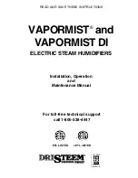 DriSteem VAPORMIST Installation, Operation And Maintenance Manual предпросмотр