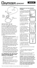 Drive DeVilbiss Healthcare Oxymizer Manual preview