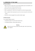 Preview for 9 page of Drive DeVilbiss Healthcare Sidhil CHE03 Instructions For Use Manual