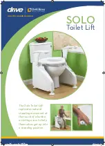 Drive DeVilbiss Healthcare SOLO Toilet Lift Manual preview