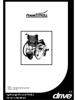 Drive Medical LAWC003 - Lightweight PowerSTROLL Owner'S Handbook Manual preview