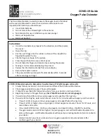 Preview for 1 page of Drive Medical Oxygen Pulse Oximeter User Manual