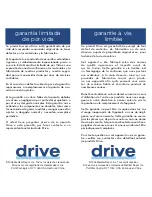 Предварительный просмотр 8 страницы Drive Medical Super Lite Manual