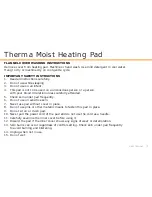 Предварительный просмотр 3 страницы Drive Medical Therma Moist Heating Pad User Manual