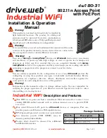 Drive.web dw180-31 Installation & Operation Manual предпросмотр