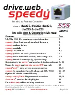 Drive.web dw220 Installation & Operation Manual предпросмотр