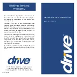 Preview for 1 page of Drive 11130-2 Manual