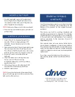 Предварительный просмотр 4 страницы Drive 12021KD-1 User Manual