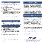 Preview for 3 page of Drive 12062 Quick Start Manual