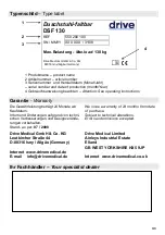 Предварительный просмотр 8 страницы Drive 550 200 100 Operating Instructions Manual