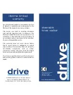 Preview for 1 page of Drive 790 Owner'S Manual