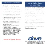 Предварительный просмотр 7 страницы Drive 822383549170 Manual