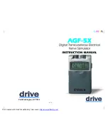 Предварительный просмотр 1 страницы Drive AGF-5X Instruction Manual