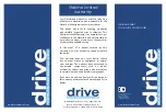 Drive Deluxe steel drop arm commode Quick Start Manual preview