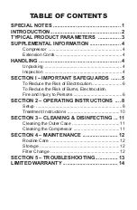 Preview for 2 page of Drive Medquip MQ5800 Instructions Manual