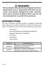 Preview for 4 page of Drive Medquip MQ5800 Instructions Manual